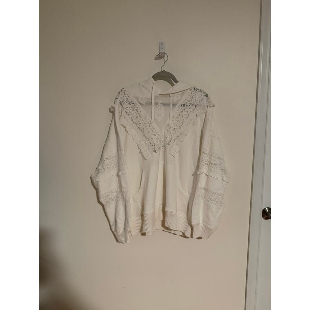 Free People Studio Tunic Lace Hoodie, NWT, Size M - Picture 4 of 6